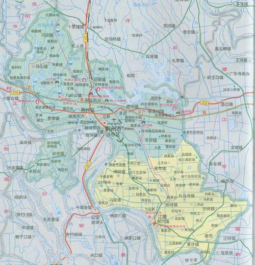 江陵县地图（江陵县县城在哪里）