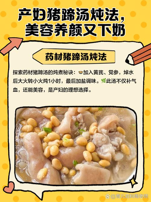 下奶猪蹄汤的做法(下奶猪蹄汤的做法和功效)