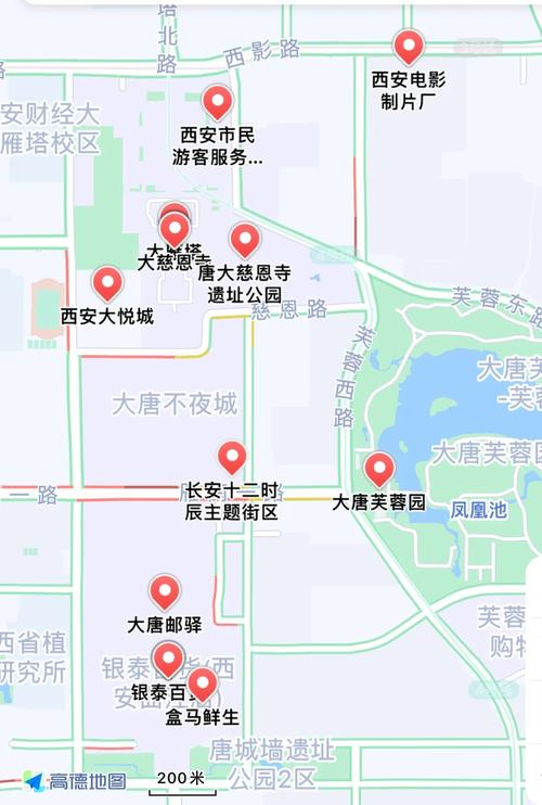 大雁塔地图(大雁塔地图景区)