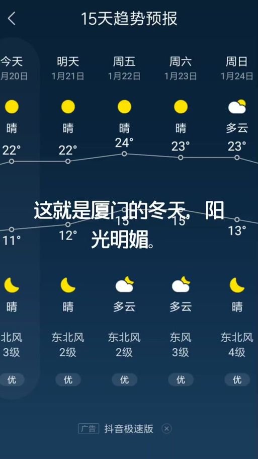 厦门天气预报15天(厦门十五天天气预报20天查询)