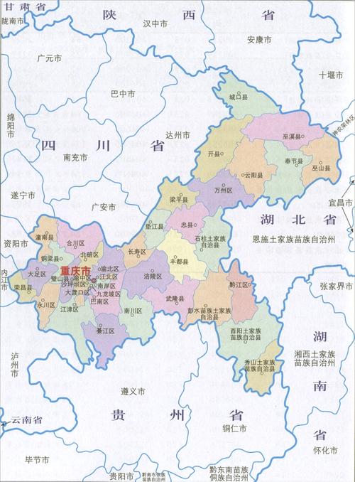 重庆电子地图（重庆地图）