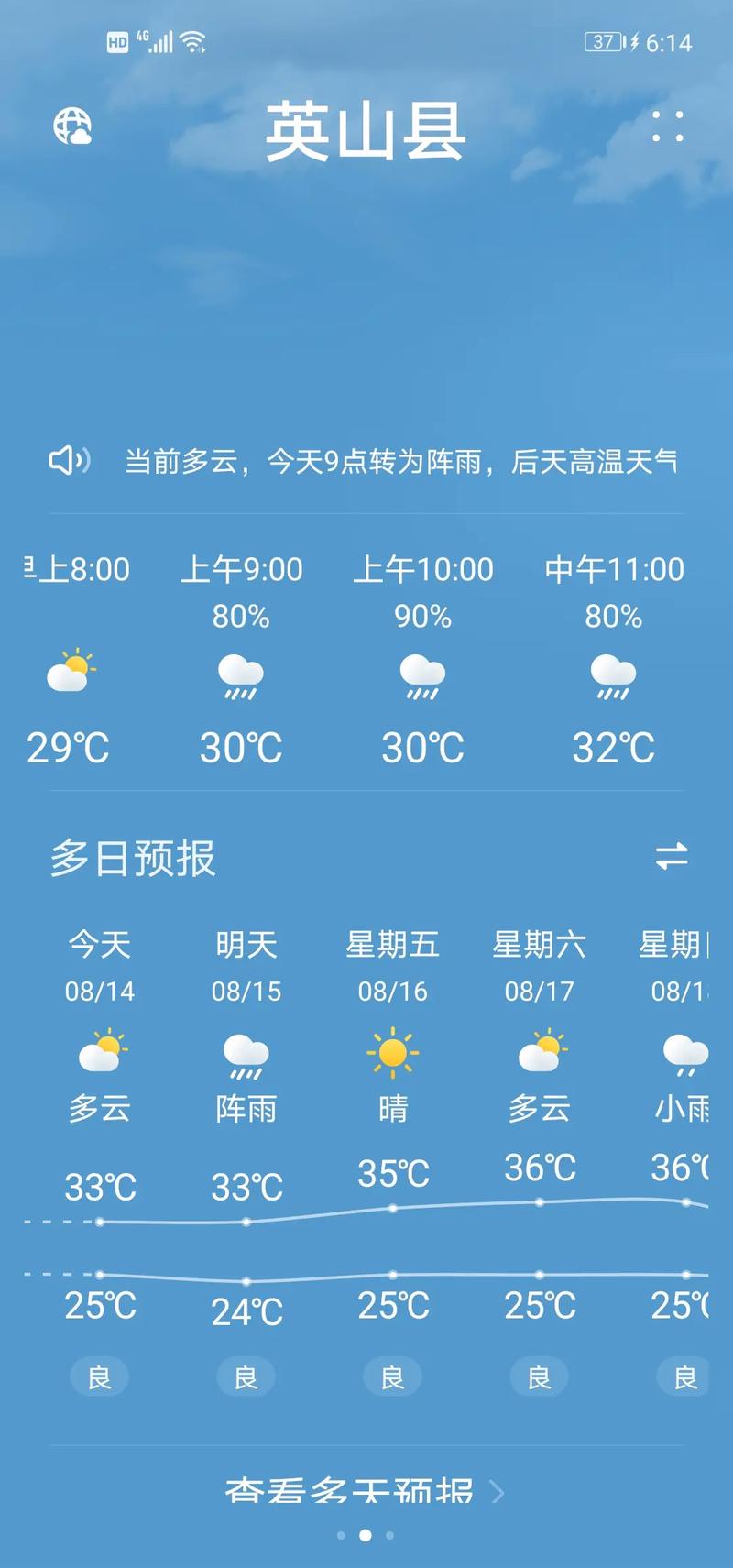 扬州一周天气预报(扬州一周天气预报七天详情查询)