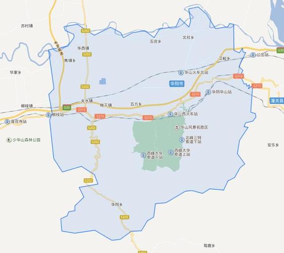 华阴市地图（华阴市地图图片）