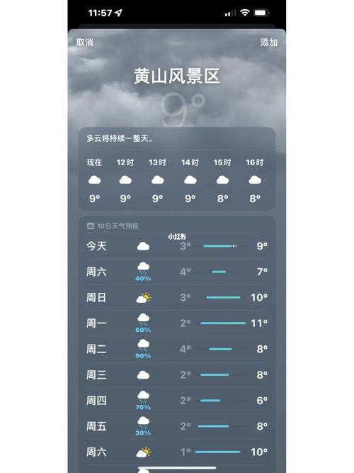 黄山天气预报15天（黄山天气预报15天准确天气查询表）