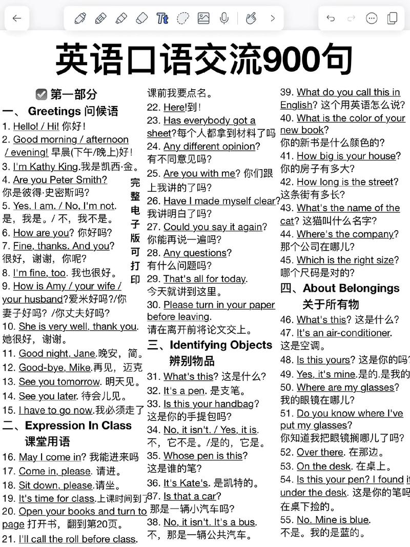 商务英语口语900句（商务英语口语900句下载pdf）