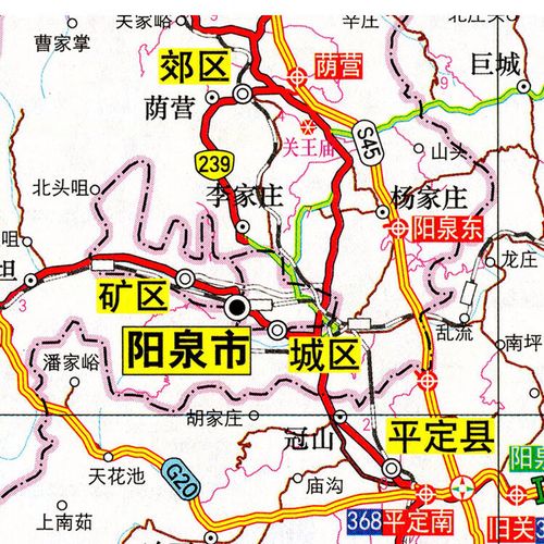 阳泉地图(阳泉地图图片)