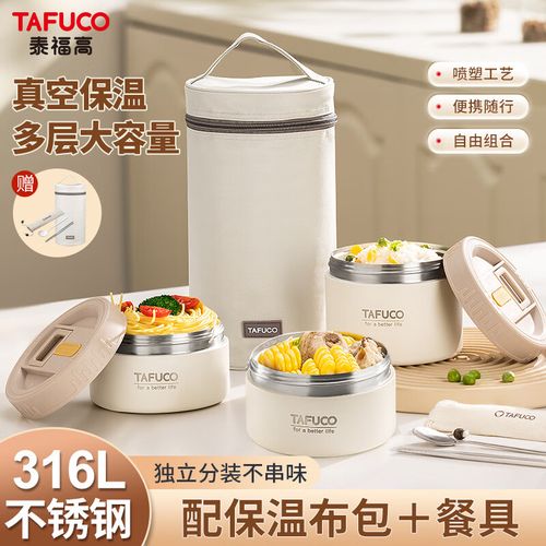 不锈钢保温饭盒(泰福高316不锈钢保温饭盒)