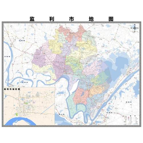 监利县地图（监利县地理位置）