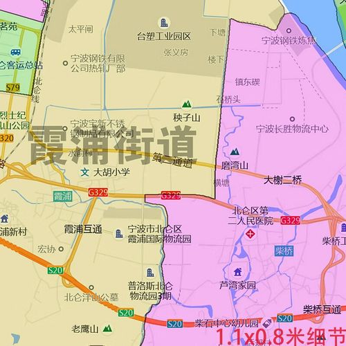 北仑地图（北仑地图 区域划分图）